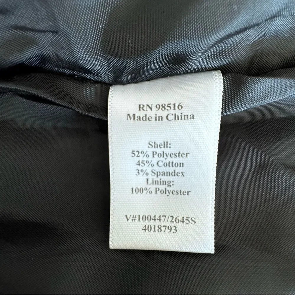 Coldwater Creek Skirt Dressy Black White Geometric A Line SZ 10 NWT